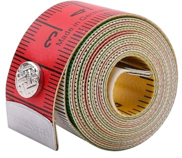 Tailors Soft Tape Measure Sewing, 150cm/60inch Portable Dual-Sided Flexible Fabric Measuring Tape, Total Length Body Measurement Clothes Tailoring with Button for Dressmakers Household