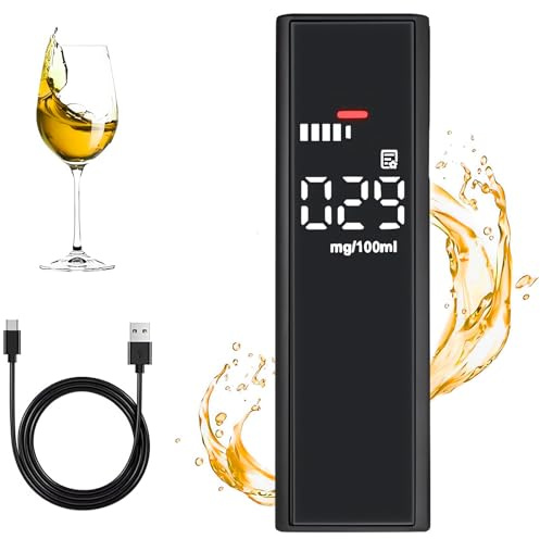 Breathalyzer Alcohol,No Mouthpiece,for UK Homes Personal & Professional Use | Tester Digital LCD Display,Required Breath Alcohol Testing Kit with Buzzer,tester ensures fast,non-contact testing