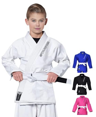 Starpro Evolve Bambini BJJ Gi 350 grammi – Power misto cotone – tutte le taglie – Preshrunk Professional Martial Arts Kimono per allenamento e competizione – Ragazzi e ragazze