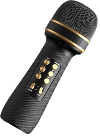 Microfoni senza fili, microfono per cantare - altoparlante per microfono senza fili portatile, microfoni wireless multifunzionali, altoparlanti, registratori vocali, lettori musicali per amici e