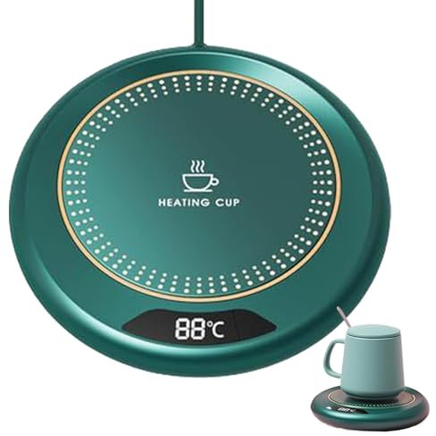 Jeorywoet Mug Warmer, Cup Warmer, 3 Gear Adjustable USB Mug Warmer, 8H Automatic power-off Cup Heater, Non Slip Portable Water Milk Tea Coffee Mug Warmer for Home Office, Mug Warmer