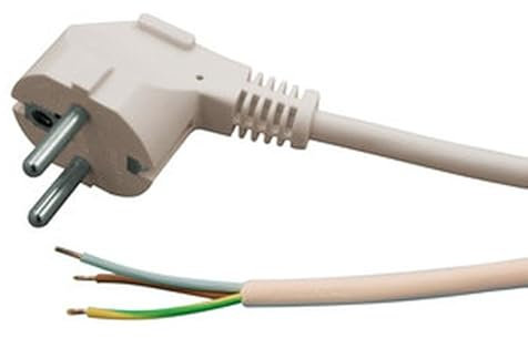 Anslutning - 3 x 1 mm kabel med 3 ledare, VDE-certifiering, vit, idealisk för effektiva och säkra elinstallationer.*