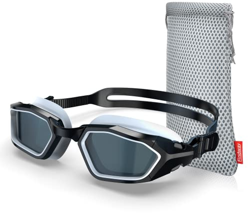 Findway Swimming Goggles, Anti Fog/UV,Polarized Goggles Swimming Adult for Men Women Youth with Replace Nose Piece,No Leaking,Clear Vision