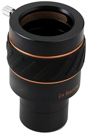 Teleskoptillbehör 3,5 cm 3 x och 2 x barlow lins astronomiskt teleskop okular (2 x barlow)