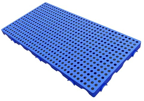 Paletas de Plástico de Alta Resistencia, Semi Palet de Polipropileno, Rejilla Plataforma Ventilación Impermeable, para Suelos de garajes, Almacenes, Naves(60x40x5cm)