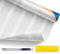 Simple Fix Fensterfolie Streifen 90 x 300 cm - Sichtschutzfolie Fenster Folie, Isolierfolie - Fensterfolie Blickdicht Selbsthaftend - Streifen