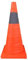 Cono de Tráfico de Seguridad Plegable, Cono Reflectante con Diseño Telescópico y Base Reforzada, para Estacionamiento en Carretera, Práctica de Conducción (45 cm/17,7 Pulgadas)