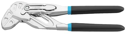 HAZET Zangenschlüssel 762-15, Länge 150 mm, Schnellverstellung mit Tipp-/Step-Hebelfunktion, 2 mm Rastabstand, 15 Rastpositionen, verchromte Zangenschenkel