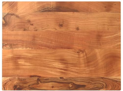 vidaXL Tischplatte, Holzplatte Rechteckig, Massivholzplatte für Bartisch Beistelltisch Esstisch, Ersatztischplatte, 90x60x2,5cm Akazienholz