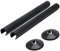 2 Pack Radiator Pipe Covers Black, Radiator Pipe Collars Cover, with 2 PCS Pipe Cover, 15mm x 200mm Construction for Lasting Color and Durability, Perfect for Professional Home Finishing
