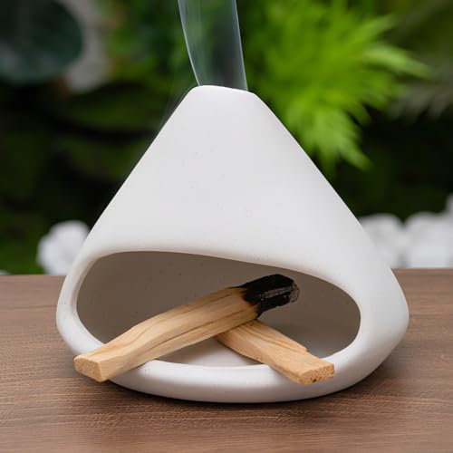 Zongzi Ceramic Chiminea Palo Santo Burner,Decorative Ritual Incense Holder