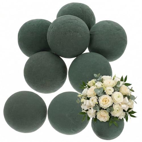 8 bolas redondas de espuma para arreglos para bodas y decoración del hogar, absorción de agua, forma estable, romántica,