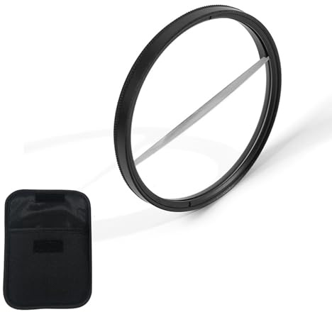 72mm Split Diopter Filter, Half Bokeh Half Moon MRC Coated Lens Filter for Creative Photography & Special Blur Effects, 72mm Split Diopter Special Effects Optical Glass Lens Filters
