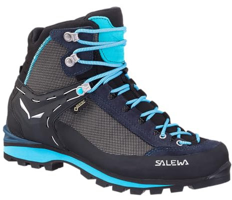 Salewa Stivali da Trekking Crow Gore-Tex da Donna, Blu, 5