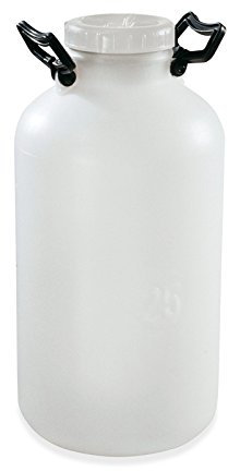 Plastime Bottiglia con Ampia Perforazione, 25 l, Bianco