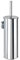 WENKO Escobillero de Inodoro con Soporte para Montaje en Pared, Acero Inoxidable, Brillante, 10 x 37,5 x 10,5 cm