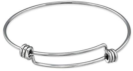 Bungsa silberner Damen-Armreif im Draht- Design aus 316L Edelstahl