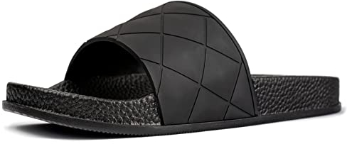 L37 HANDMADE SHOES Damen Hausschuhe | Strandschuhe | Indoor/Outdoor Badeshuhe | Slide Sandal, Black, 40 EU