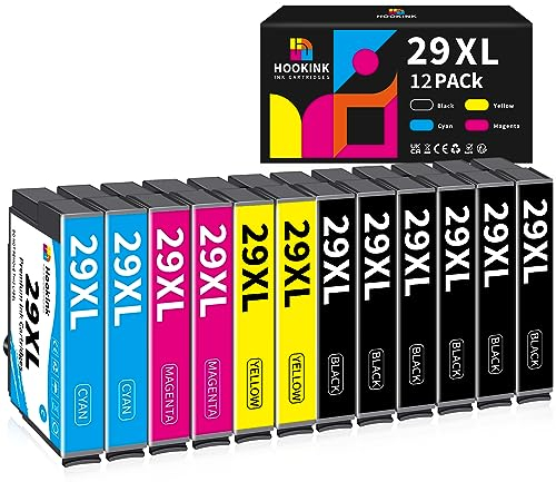 Hookink 29XL Cartucce Compatibili con Epson 29 XL Multipack per Expression Home XP-342 XP-352 XP-452 XP-332 XP-245 XP-442 XP-255 XP-355 XP-455 XP-247 XP-432 XP-435 (6 Nero 2 Ciano 2 Magenta 2 Giallo)