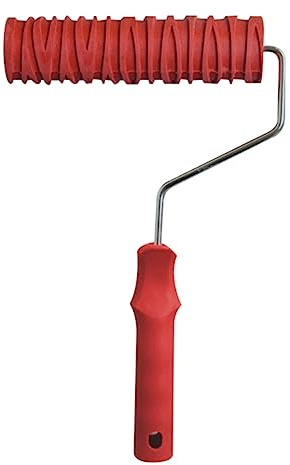 7'' Farbroller Praktische Maserung Muster Farbe Gummi Roller Geprägte Textur Wand Dekoration Werkzeuge Für Home Office Shop 7 Zoll Maserung Muster Malerei Roller Langlebig Diy Geprägte Farbroller