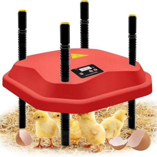 Chick Brooder värmeplatta, kycklingvärmeplatta, Chick Brooder värmeplatta, 25 x 25 med justerbar vinkel/höjd/temperatur för barn kyckling anka