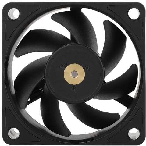 Thermalright TL-B6W 60 mm CPU-fläkt, tyst datorchassifläkt, 6025 CPU-fläkt, DC 12 V CPU tyst kylfläkt (vit)