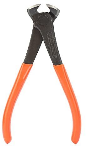 Heavy Duty Steel End Cutter Pliers, 6 Inch, Anti-Slip Handle, Wire Cutting Nippers for Binding, Twisting