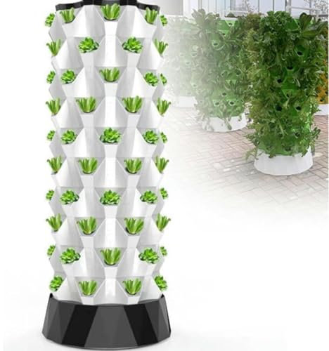 Torre, kit di coltivazione con pompa idraulica, coltivazione di idrocoltura in giardino, torre verticale per giardino di erbe fresche, frutta, verdura,6Floors