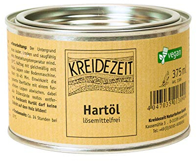 Kreidezeit Hartöl (lösemittelfrei) - 0,375 Liter