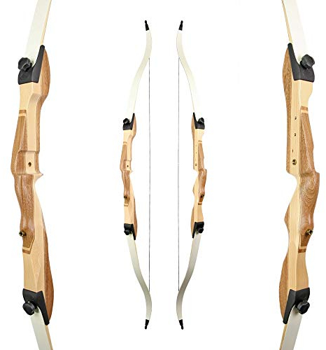 RAGIM Recurvebogen, Bogen, Sportbogen, Take Down Black Wildcat Plus 62 18 lbs, Rechtshand