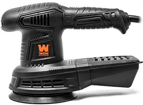 WEN 6305 3.7-Amp 5-Inch Variable Speed Random Orbit Rotary Sander, Black