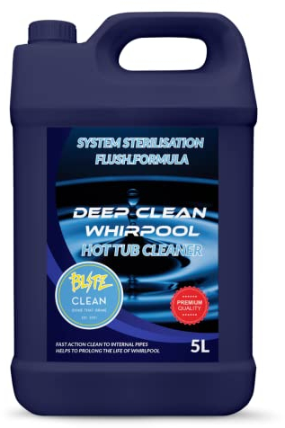 Whirlpool Hot Tub Cleaner Internal Pipe Full System Cleanser Spa Bath Flush Removes Oil, Soap, Smell, Biofilm, Dirt & Limescale Remover Up to 100 Cleans, Rapid Deep Clean Of Internal Pipes (1 x 5L)