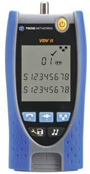 TREND Networks | R158007 | VDV II Basis | Cloud Connected | Sprach-, Daten- und Videokabelüberprüfung | Verdrahtungstester | RJ45 (DATEN), RJ11/RJ12 (SPRACHE), Koax/F-Type (VIDEO) | Verdrahtungsplan
