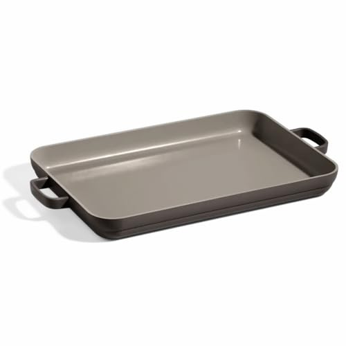 Our Place Griddle Pan - Versatile Nonstick Ceramic Sheet Pan & Stovetop Griddle | Toxin-Free, Dual-Use, with Ergonomic Handles | 4.7L Capacity, Oven Safe up to 230°C | Char