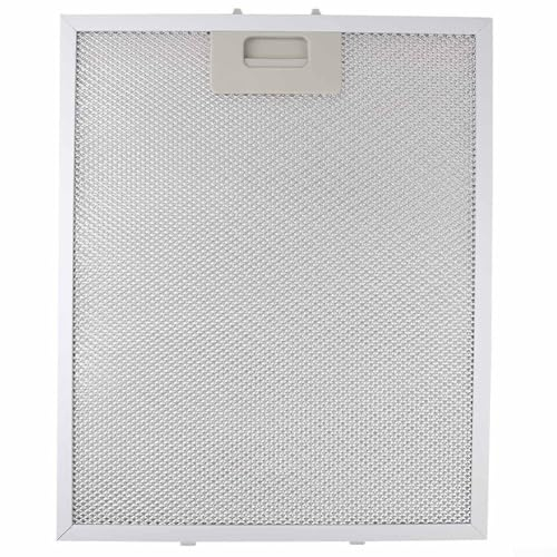 Lot de 2 filtres à graisse en métal pour hotte aspirante - 340 x 280 x 9 mm - Argenté