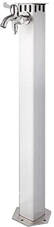 WJFTODAY Colonne de Robinet en Acier Inoxydable, Colonne d'eau de Jardin extérieure, fontau de Jardin extérieure, Fontaine multifonctionnelle de Colonne de Jardin de Cour de Maison (Double Water Tap)
