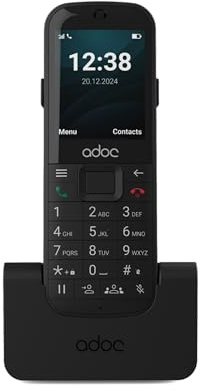 ADOC K6 Teléfono Móvil 4G Libre para Mayores con Teclas Grandes y Android 12. Teléfono Inalámbrico con Tarjeta SIM. con HD Voice, Volte, VoWiFi, Bluetooth, Wi-Fi. Compatible Audífonos