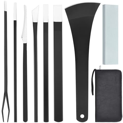 Segbeauty Traje de Cuchillo de Pedicura, 7pcs Kit Pedicura Profesional Pies con bolsa de almacenamiento, Herramienta para Uñas Encarnadas, Callos, con Piedra Afilar