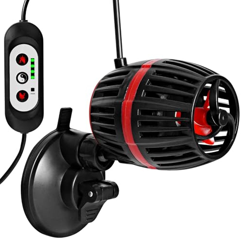 Bomba de Flujo de Acuario, 4500-15000L/H, 8W/15W/20W/25W, Rotacion de 360, Bomba de Flujo para Acuario, Generador de Olas para Acuarios de Agua Dulce y Salada