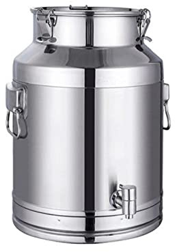 RJYYYDS Farm Milk Transport Can - 5L/14L Milk Churn Canister Pot Wine Pail Barrel Water Bucket Oil Tea Tank with Sealed Lid and Spigot / 14L,A-9L