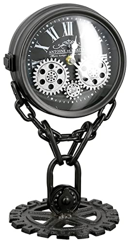 Casablanca - Uhr, Standuhr - doppelseitig - Chain- Silber/schwarz - Höhe 33 cm