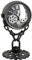 Casablanca - Uhr, Standuhr - doppelseitig - Chain- Silber/schwarz - Höhe 33 cm
