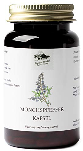 KRÄUTERHANDEL SANKT ANTON - Mönchspfeffer Kapseln - 10 mg Mönchspfeffer-Extrakt - Hochdosiert 180 Kapseln - Deutsche Premium Qualität