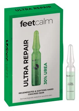 feetcalm - Crema para Pies y Piernas. Tratamiento Pieles Secas. Alivia Síntomas de Pies y Piernas Cansados. (Ampollas Ultra Repair Concentrate 7x2ml)