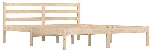 vidaXL Massivholzbett Kiefer 150x200 cm