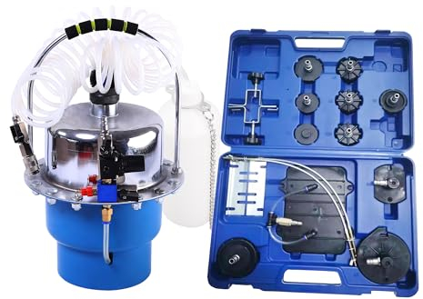 echtools Bremsen entlüften Druckluft 5L Bremsenentlüftungsgerät + KFZ Adaptersatz