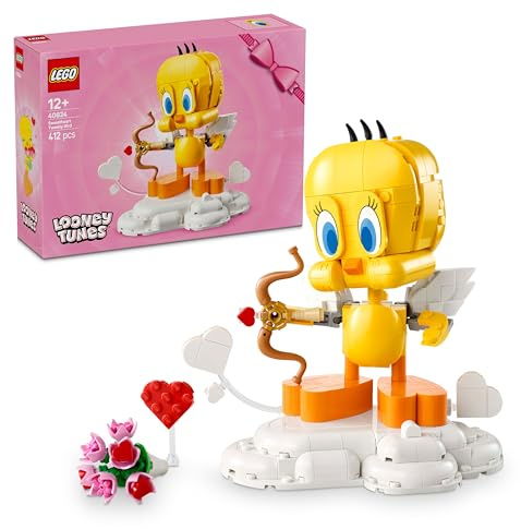 LEGO Looney Tunes Romantikern Pip Byggset med figurmodell, Nostalgisk alla hjärtans dag present, Födelsedagspresent eller överraskning för barn, Fantasifull rumsdekoration 40824