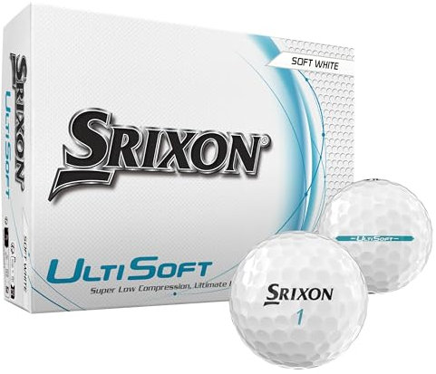 Srixon UltiSoft 5 – Ultra weicher Golfball | Geringe Kompression für EIN unübertroffenes Gefühl | Maximale Reichweite & verbesserter Kontroll | FastLayer-Kern | Fortschrittliche Aerodynamik