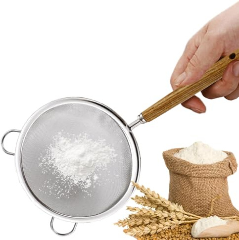 Coladores para Cocina | Colador de Acero Inoxidable para Pasta,Utensilios De Repostería Con Dos Asas Para Harina Patatas Leche De Soja Arroz Verduras Hogar Apartamento
