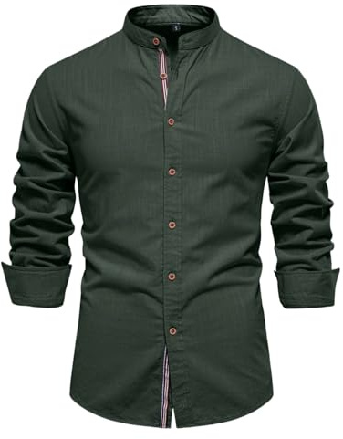 Hemden Herren Bügelfrei Reverskragen​​ - Hemd Herren Langarm Slim Fit Herrenhemden Bügelleichtes Hemdjacke Winter Unifarben Jagdhemd Elastisch Freizeithemd Leichte Wanderhemd mit Knöpfe